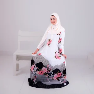 Nisa Rose Abaya – Elegant Floral Modest Wear for Women